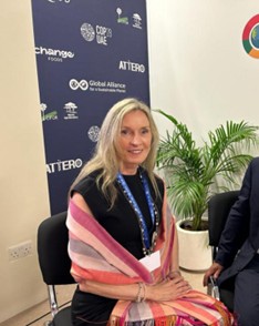 Tina Reine at COP28 in Dubai