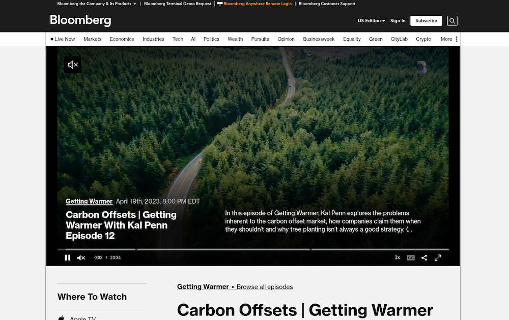  Bloomberg - Carbon Offsets | Getting Warmer With Kal Penn Episode 12